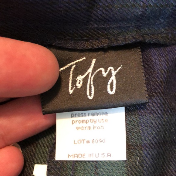 VINTAGE ‘92 Tofay Pleated Bermuda Plaid DeadStock - Picture 8 of 14